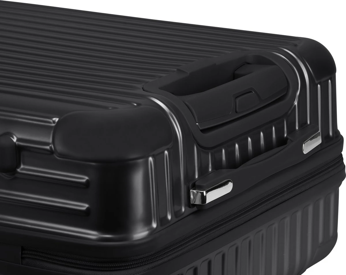 Royal Swiss - Reis Koffer - 56cm - Cijferslot- Lichtgewicht Koffer - 4 Wielen- Zwart 8 Royal Swiss - Reis Koffer - 56cm - Cijferslot- Lichtgewicht Koffer - 4 Wielen- Zwart - Afbeelding 6