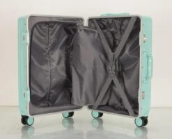 TOP AA Reis Kofferset - Trolleyset 3-delig Met TSA Slot Aluminum Frame, Kleine Cabine En Groot, ABS Luggage, (20+24+28 Inches 3 Pc Set), Roze/pink -Reisbagage Winkel 1200x967