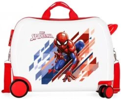Marvel Ride-on Koffer Reiskoffer Spider-man 34 Liter Junior Wit