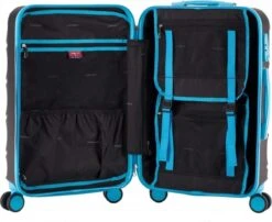 Decent Lumi Fix Handbagage Koffer - 55 Cm - Black/Blue -Reisbagage Winkel 1200x982