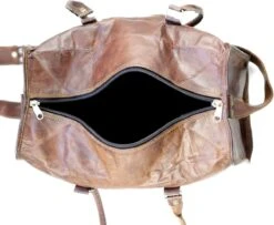 Duffeltas Weekendtas 50 X 24 X 24 Cm - Echte Leder - Cognac Bruin Leder – Reistas - Sporttas 17 Duffeltas Weekendtas 50 X 24 X 24 Cm - Echte Leder - Cognac Bruin Leder – Reistas - Sporttas -Reisbagage Winkel 1200x987 3