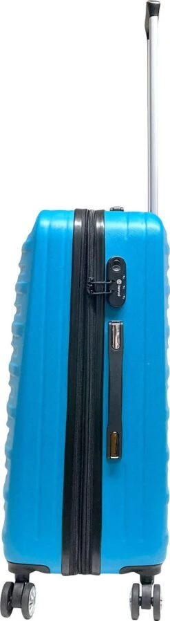 Benzi Leon Medium Reiskoffer 67 Cm - Exp - 65/74 Liter - Turquoise -Reisbagage Winkel 330x1200