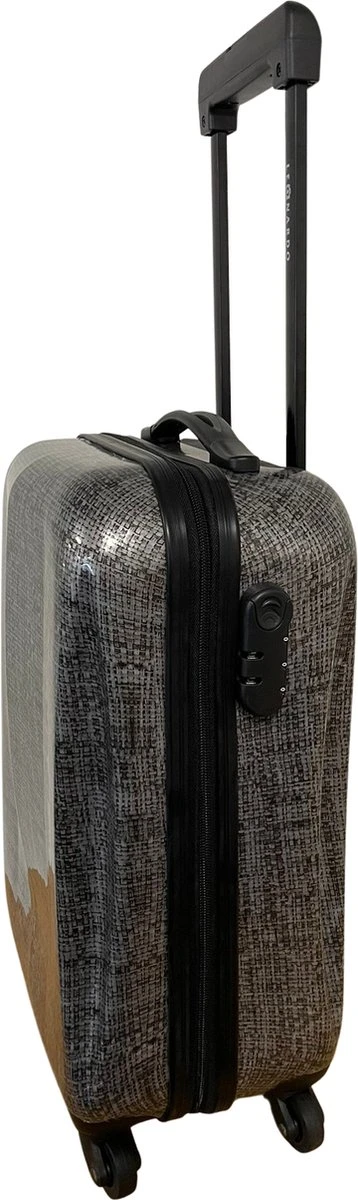 Leonardo Handbagage Koffer 51x31x20 - Hardcase - Cijferslot - Reiskoffer - Lichtgewicht Koffer - Grey 10 Leonardo Handbagage Koffer 51x31x20 - Hardcase - Cijferslot - Reiskoffer - Lichtgewicht Koffer - Grey - Afbeelding 8