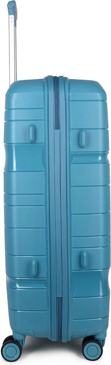 Decent ONE-CITY Large Koffer - 76 Cm - TSA Slot - Petrol 4 Decent ONE-CITY Large Koffer - 76 Cm - TSA Slot - Petrol - Afbeelding 2