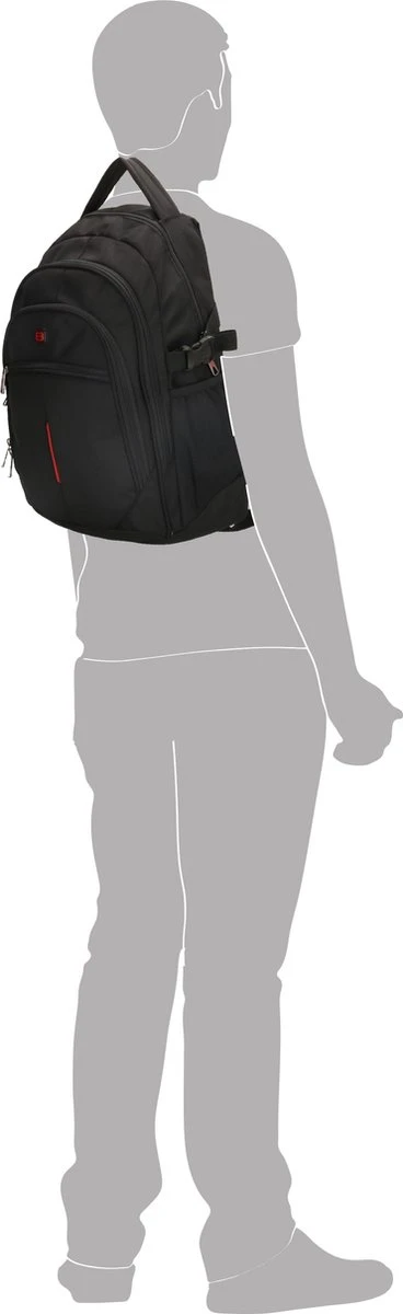 Enrico Benetti Cornell 47081 Laptoprugzak 15,6 Inch Laptopvak - Zwart 11 Enrico Benetti Cornell 47081 Laptoprugzak 15,6 Inch Laptopvak - Zwart - Afbeelding 9