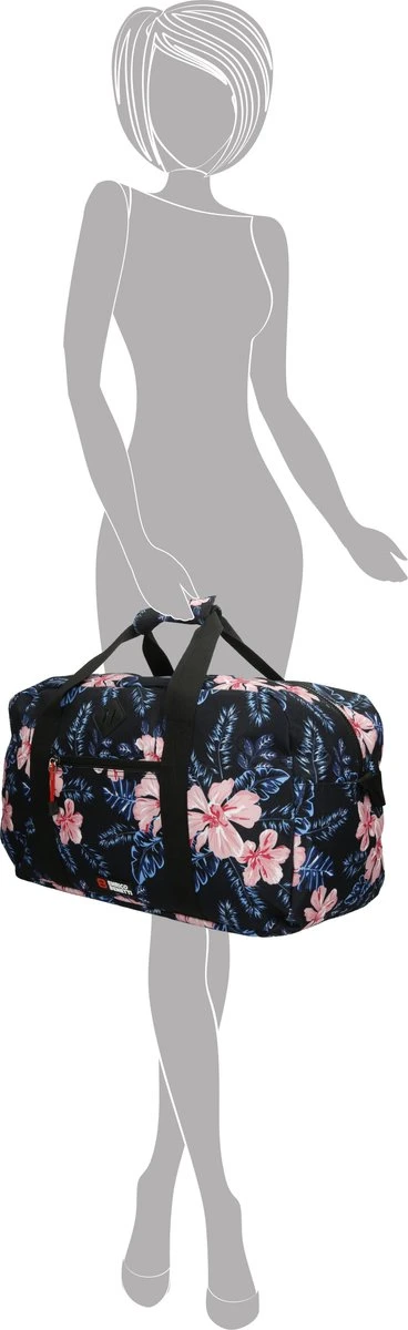 Enrico Benetti Capetown Sporttas/ Reistas - Donkere Bloem 6 Enrico Benetti Capetown Sporttas/ Reistas - Donkere Bloem - Afbeelding 4