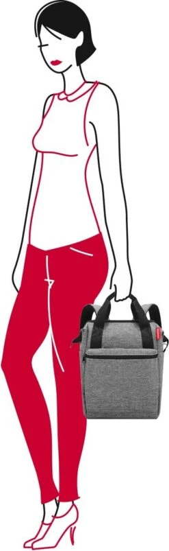 Reisenthel Allrounder R Schouder/ Rugtas - Maat R - 12L - Twist Silver Grijs -Reisbagage Winkel 369x1200 2