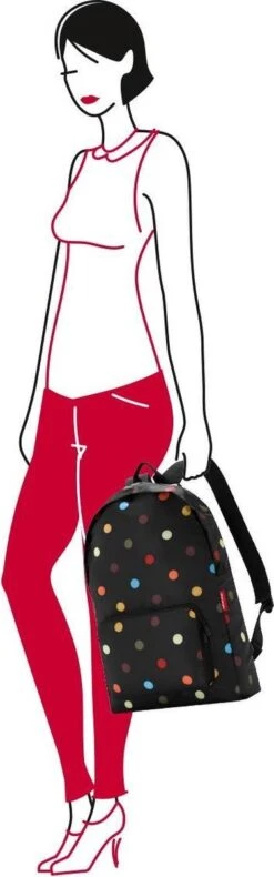 Reisenthel Mini Maxi Rucksack Rugzak - Opvouwbaar - 14L - Dots Zwart 14 Reisenthel Mini Maxi Rucksack Rugzak - Opvouwbaar - 14L - Dots Zwart -Reisbagage Winkel 375x1200 1