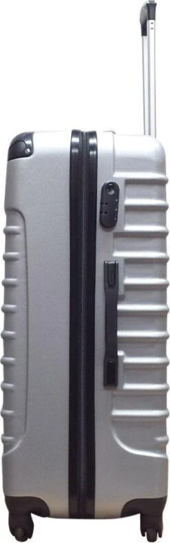Castillo Quadrant 2 Delige ABS Kofferset (XL + S) - Zilver -Reisbagage Winkel 376x1200 2