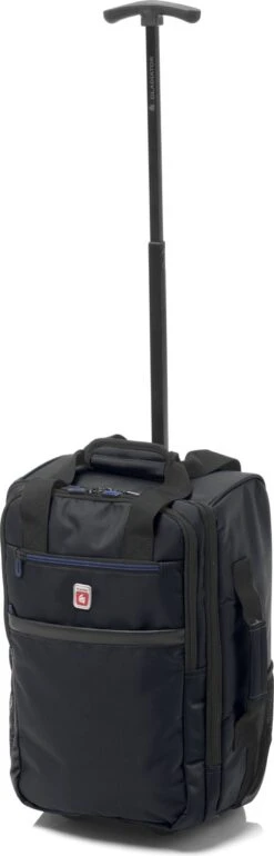 Gladiator Trick Handbagage Laptop Rugzak Trolley - 40 Cm - 15 Inch - Zwart