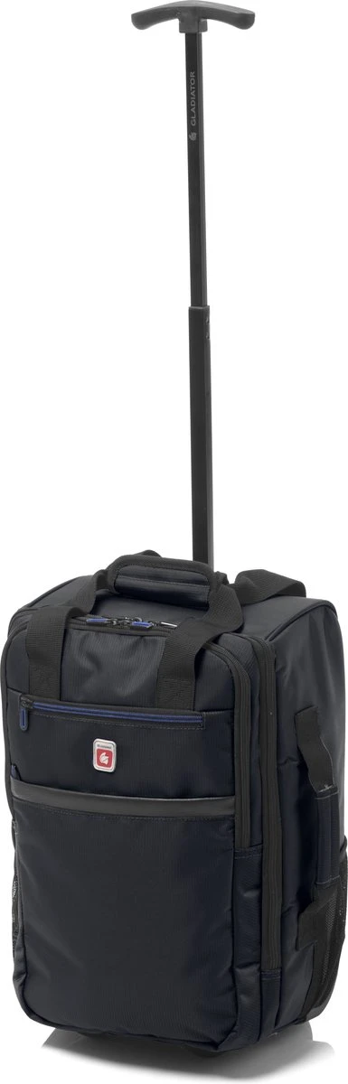 Gladiator Trick Handbagage Laptop Rugzak Trolley - 40 Cm - 15 Inch - Zwart 3 Gladiator Trick Handbagage Laptop Rugzak Trolley - 40 Cm - 15 Inch - Zwart