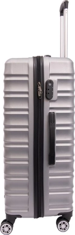 Tobeyz - Kofferset - 3-delig Grijs Handbagage - Verrijdbaar Op 4 Wielen - Stevig ABS - Lichtgewicht, Hardshell -Reisbagage Winkel 388x1200