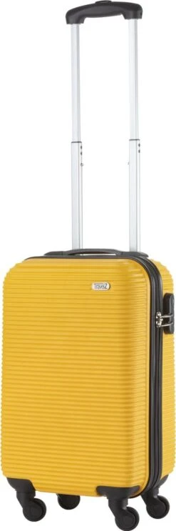 TravelZ Horizon Handbagagekoffer - 54cm Handbagage Trolley Met Gevoerde Binnenkant - Geel -Reisbagage Winkel 399x1200
