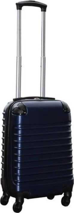 Travelerz Handbagage Koffer Met Wielen 27 Liter - Lichtgewicht - Cijferslot - Donker Blauw