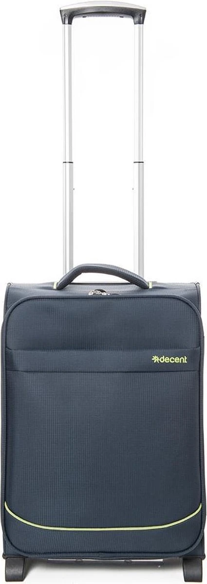 Decent Handbagage Koffer / Trolley / Reiskoffer - 50 Cm - 35 Liter - Polyester - Super-Light - Blauw 3 Decent Handbagage Koffer / Trolley / Reiskoffer - 50 Cm - 35 Liter - Polyester - Super-Light - Blauw