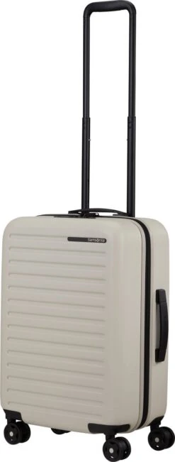 Samsonite Reiskoffer - Stackd Spinner Uitbreidbaar (4 Wielen) 55 Cm Handbagage - Sand - 2.8 Kg -Reisbagage Winkel 455x1200