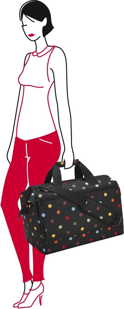 Reisenthel Allrounder L Pocket Reistas - 32L - Dots Zwart 6 Reisenthel Allrounder L Pocket Reistas - 32L - Dots Zwart - Afbeelding 4