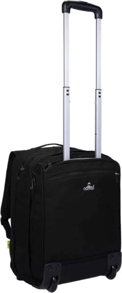 NOMAD® Boarding Rugzak Trolley 26L Zwart | Reistas Met Wielen | Handbagage Laptopvak | 35x30x52cm Rugzaktrolley Volwassenen -Reisbagage Winkel 500x1200 4