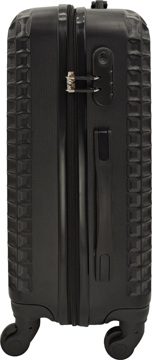 SB Travelbags Handbagage Koffer 51cm 4 Wielen Trolley - Zwart 4 SB Travelbags Handbagage Koffer 51cm 4 Wielen Trolley - Zwart - Afbeelding 2