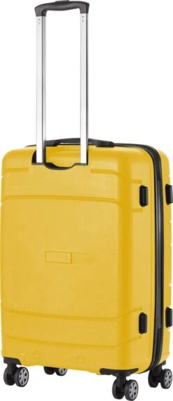 TravelZ Big Bars Reiskoffer 68 Cm Met Dubbele Wielen - Trolley Koffer Met TSA-slot - Geel -Reisbagage Winkel 517x1200 3