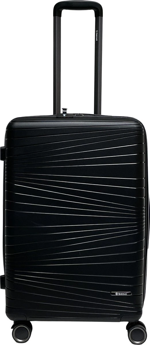 Benzi Barco Middelgrote Koffer - 65 Cm - 65 Liter - Zwart 6 Benzi Barco Middelgrote Koffer - 65 Cm - 65 Liter - Zwart - Afbeelding 4
