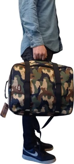 Handbagage Rugzak 31 Liter Backpack - Alle Vliegtuigmaatschappijen! - 45x35x20cm - Rugzak - Lichtgewicht - Camo -Reisbagage Winkel 541x1200 5