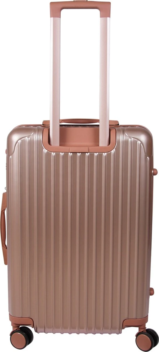 Royal Swiss - Reis Koffer - 76cm - Cijferslot- Lichtgewicht Koffer - 4 Wielen - Rose Gold 5 Royal Swiss - Reis Koffer - 76cm - Cijferslot- Lichtgewicht Koffer - 4 Wielen - Rose Gold - Afbeelding 3