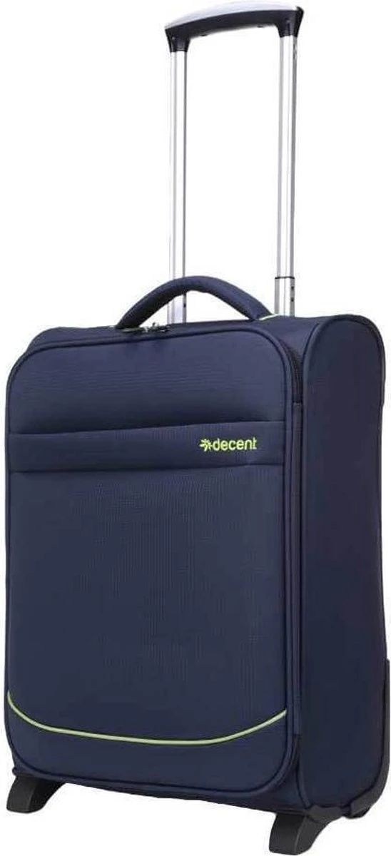 Decent Handbagage Koffer / Trolley / Reiskoffer - 50 Cm - 35 Liter - Polyester - Super-Light - Blauw 10 Decent Handbagage Koffer / Trolley / Reiskoffer - 50 Cm - 35 Liter - Polyester - Super-Light - Blauw - Afbeelding 8