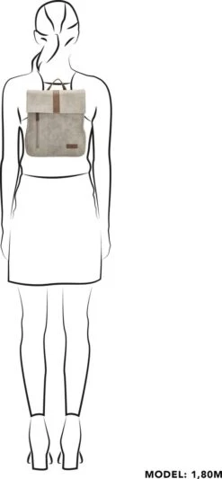 Beagles Brunete Rugzak - Lichtgrijs 13 Beagles Brunete Rugzak - Lichtgrijs -Reisbagage Winkel 556x1200 14