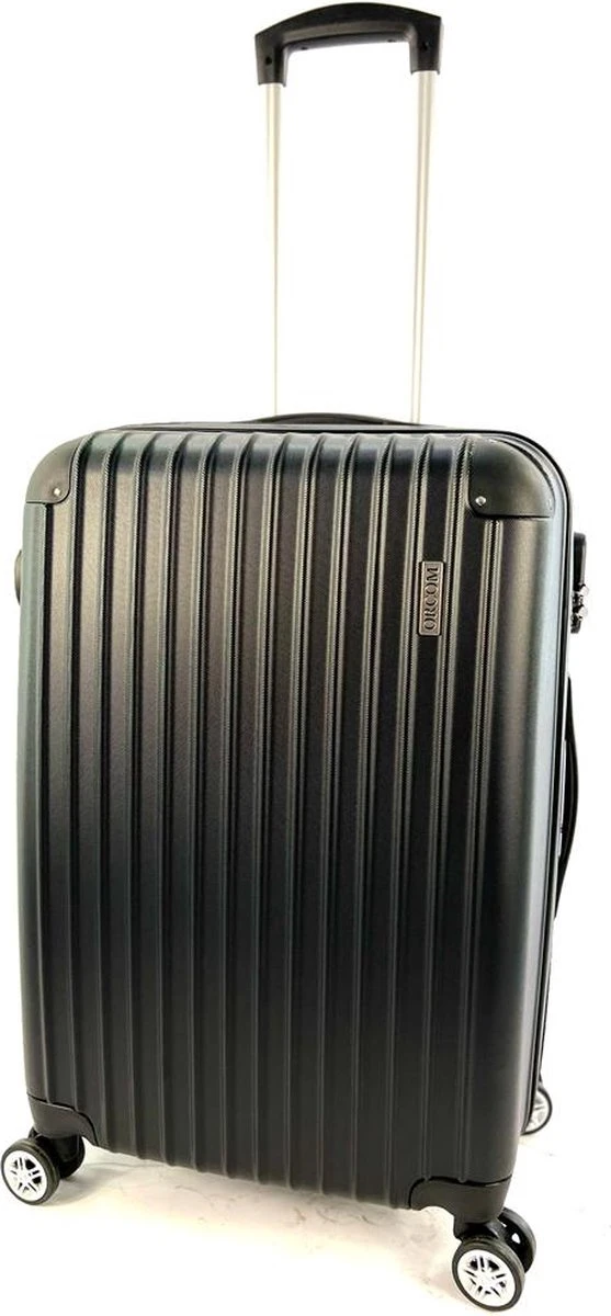 AATravel M Reiskoffer - Trolley ABS - Met Dubbele Wielen - 66 Cm - 66 Liter - Zwart 3 AATravel M Reiskoffer - Trolley ABS - Met Dubbele Wielen - 66 Cm - 66 Liter - Zwart