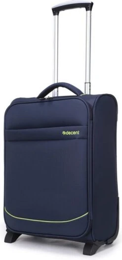 Decent Handbagage Koffer / Trolley / Reiskoffer - 50 Cm - 35 Liter - Polyester - Super-Light - Blauw 30 Decent Handbagage Koffer / Trolley / Reiskoffer - 50 Cm - 35 Liter - Polyester - Super-Light - Blauw -Reisbagage Winkel 564x1200