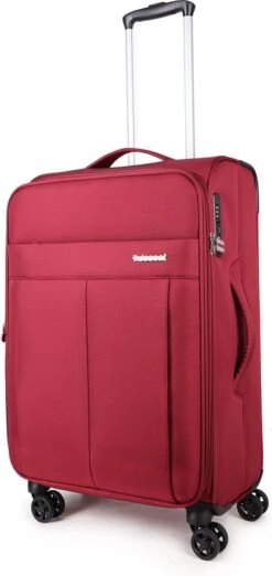 Decent D-Upright Medium Koffer - 66 Cm Expandable - TSA Slot - Bordeaux Rood -Reisbagage Winkel 568x1200 2