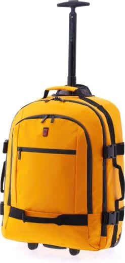 Gladiator Polar Handbagage Laptop Rugzak Trolley - 55 Cm - 14 Inch - Geel