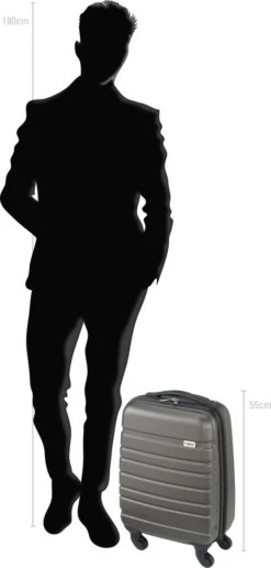 Princess Traveller Singapore Handbagage Koffer 55 Cm - Antraciet -Reisbagage Winkel 574x1200 1