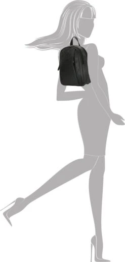 Enrico Benetti Toulouse Rugzak - 66169 - Zwart -Reisbagage Winkel 575x1200 16