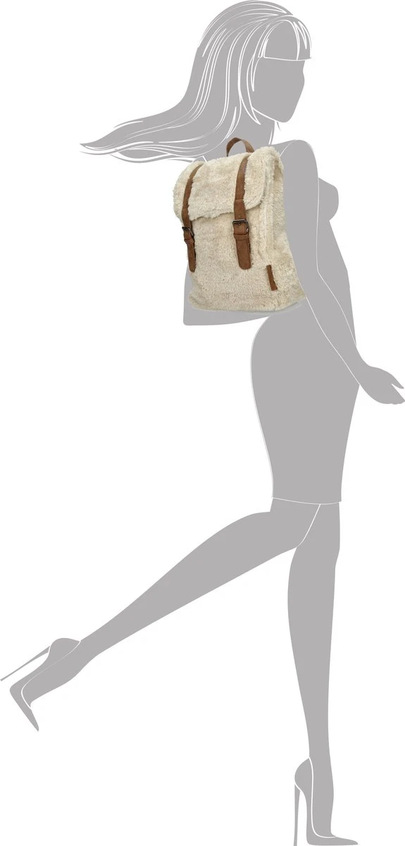 Enrico Benetti Teddy Rugzak 66654 - Off White 4 Enrico Benetti Teddy Rugzak 66654 - Off White - Afbeelding 2