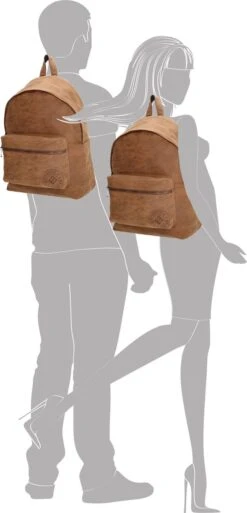 Enrico Benetti Madrid 54541 Laptoprugzak 14" Laptovak - Kunstleer - Bruin -Reisbagage Winkel 578x1200 10