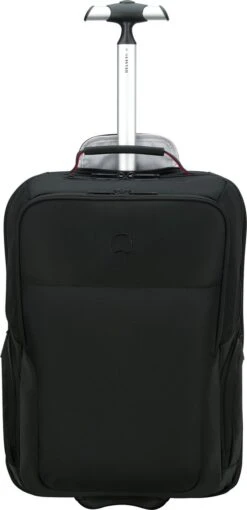 Delsey Parvis Plus Backpack Trolley - 2 Compartments - 17,3 Inch - Black