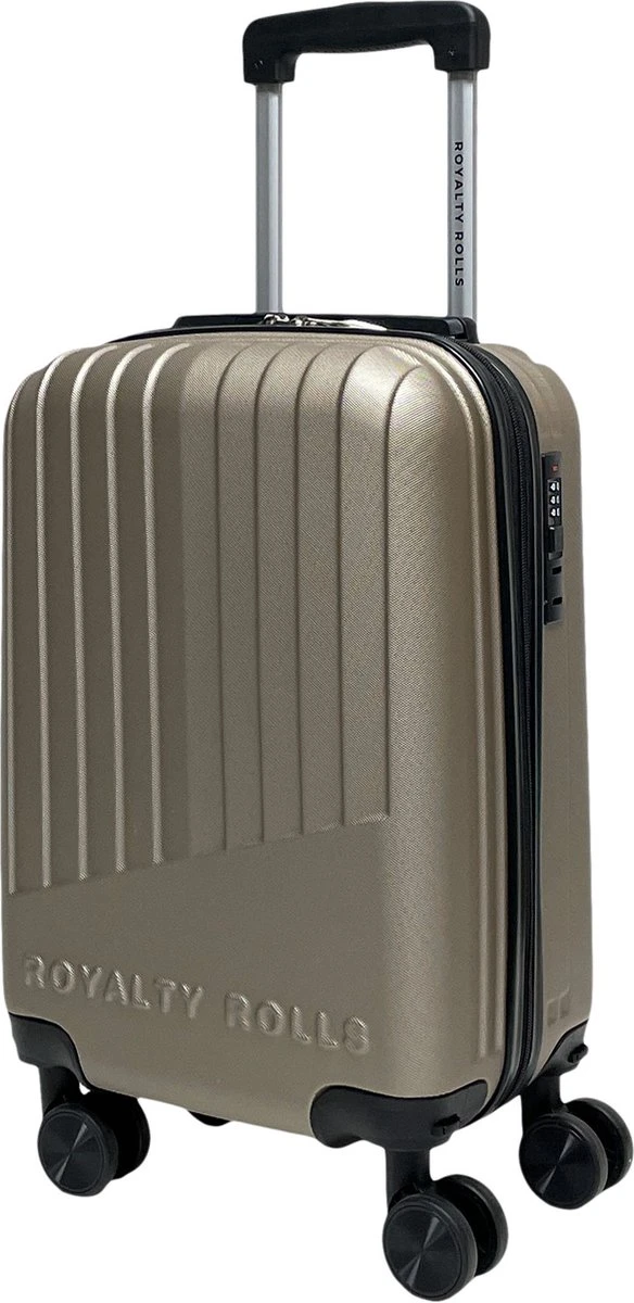Royalty Rolls Amsterdam Handbagage Koffer 52 Cm - 25 Liter - Champagne 3 Royalty Rolls Amsterdam Handbagage Koffer 52 Cm - 25 Liter - Champagne