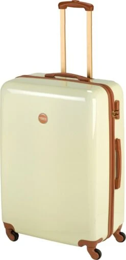 Princess Traveller Trendy Dots - Reiskoffer - Crème - M - 66cm -Reisbagage Winkel 585x1200 1