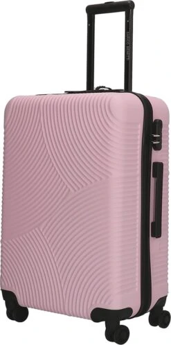 Enrico Benetti Koffer / Trolley / Reiskoffer - 65 X 41 X 25 Cm - 68 Liter - ABS - Maat M - Louisville - Roze -Reisbagage Winkel 595x1200 5