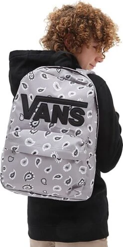 Vans New Skool Kids Rugzak Frost Grey -Reisbagage Winkel 596x1200 8