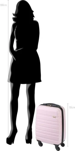 Princess Traveller Singapore Handbagage Koffer 55 Cm - Lilac -Reisbagage Winkel 600x1200 6