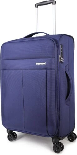 Decent D-Upright Medium Koffer - 66 Cm Expandable - TSA Slot - Donkerblauw 23 Decent D-Upright Medium Koffer - 66 Cm Expandable - TSA Slot - Donkerblauw -Reisbagage Winkel 601x1200