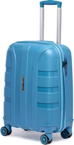 ©TROLLEYZ - Paris No.5 - Trolley - 55cm Met TSA Slot - Dubbele Wielen - 360° Spinners - 100% Polypropyleen - Handbagage Koffer In Ice Blue -Reisbagage Winkel 616x1200 11