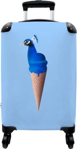 NoBoringSuitcases.com® Koffer - Reiskoffer Met Wielen - Pauw - IJshoorntjes - Blauw - IJs - Vogel - Handbagage Trolley - Past Binnen 55x40x20 Cm En 55x35x25 Cm - Fotokoffer 21 NoBoringSuitcases.com® Koffer - Reiskoffer Met Wielen - Pauw - IJshoorntjes - Blauw - IJs - Vogel - Handbagage Trolley - Past Binnen 55x40x20 Cm En 55x35x25 Cm - Fotokoffer -Reisbagage Winkel 621x1200 11