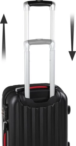 Monzana Koffer Hardcase - Basislijn / M - Zwart -Reisbagage Winkel 628x1200 4