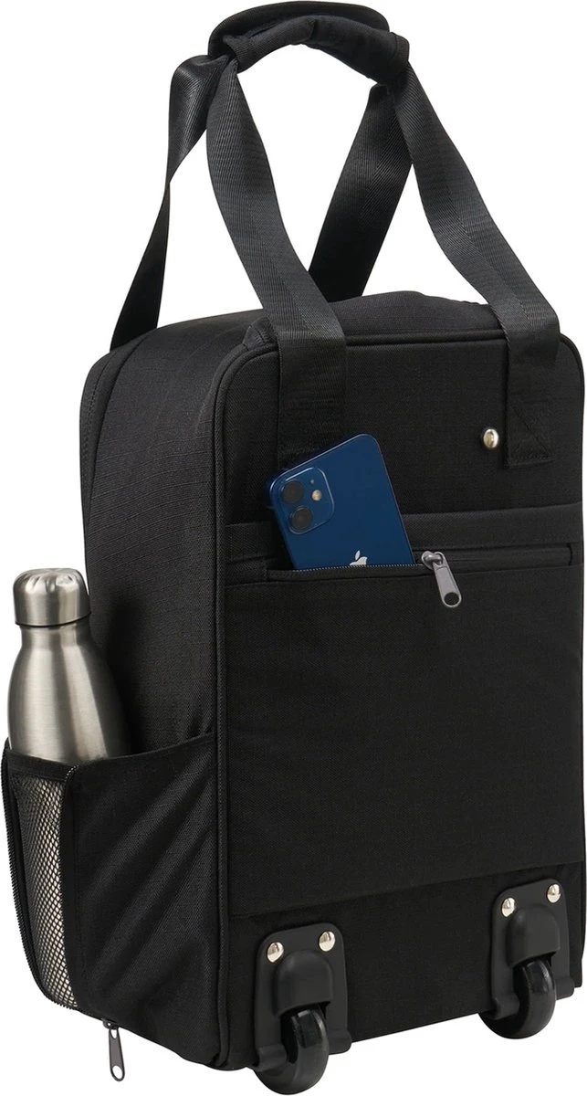 CabinMax Narvik Wieltas - Ryanair Reistas Op Wielen - Handbagage 20L - 40x20x25cm - Zwart 10 CabinMax Narvik Wieltas - Ryanair Reistas Op Wielen - Handbagage 20L - 40x20x25cm - Zwart - Afbeelding 8