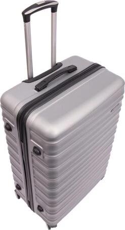 Tobeyz - Kofferset - 3-delig Grijs Handbagage - Verrijdbaar Op 4 Wielen - Stevig ABS - Lichtgewicht, Hardshell -Reisbagage Winkel 655x1200