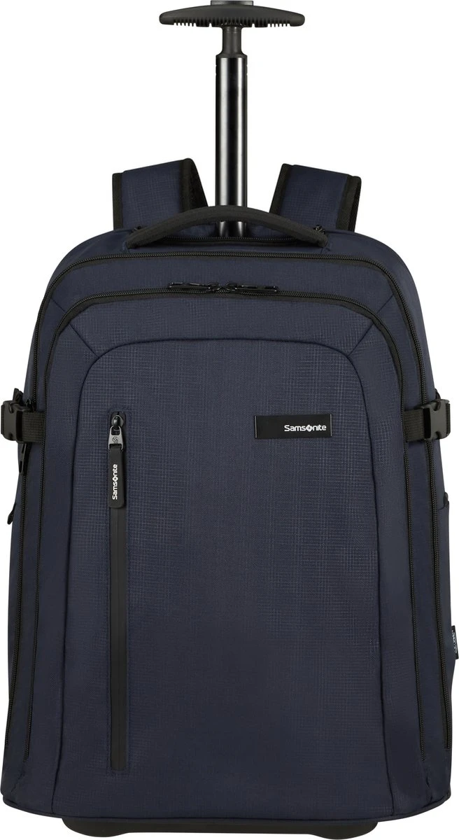 Samsonite Rugzaktrolley Met Laptopvak - Roader Rugzak 17.3 (Handbagage) Dark Blue 12 Samsonite Rugzaktrolley Met Laptopvak - Roader Rugzak 17.3 (Handbagage) Dark Blue - Afbeelding 10